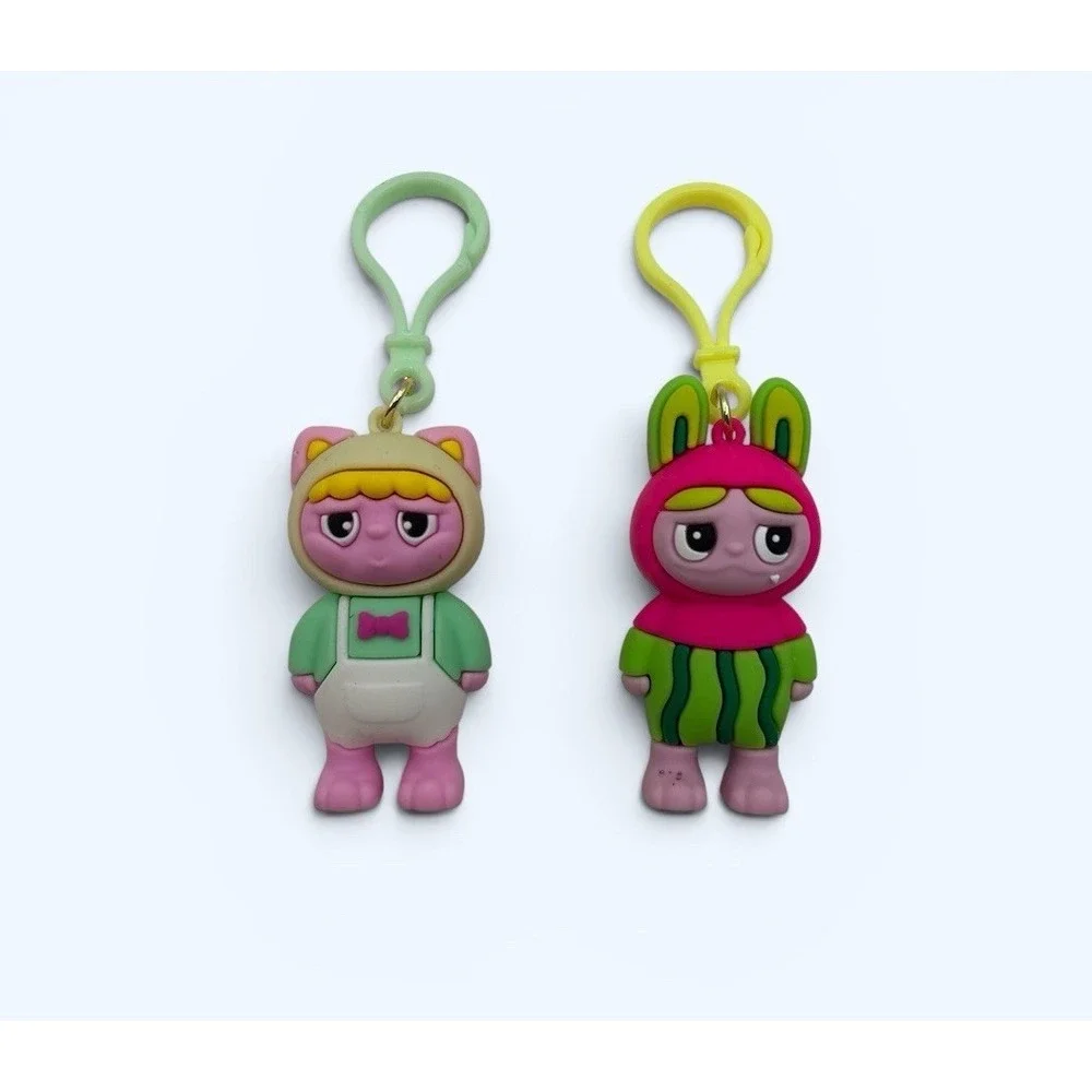 Scamps Orbs Charmlets Snarkies WATERMELON & BUNNY Keychains